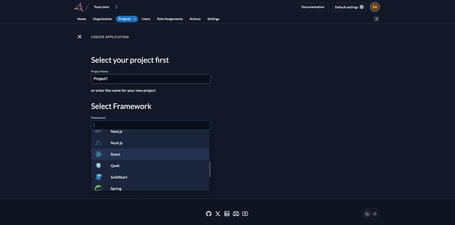 Project Name and Framework/Language
